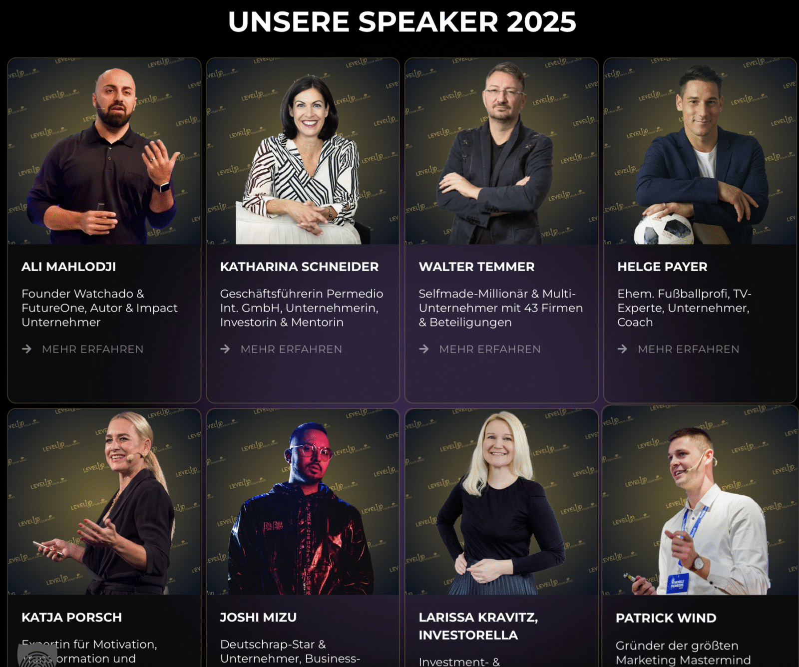 Keynote Speaker Silvia Agha-Schantl beim Level up Your Mind Event